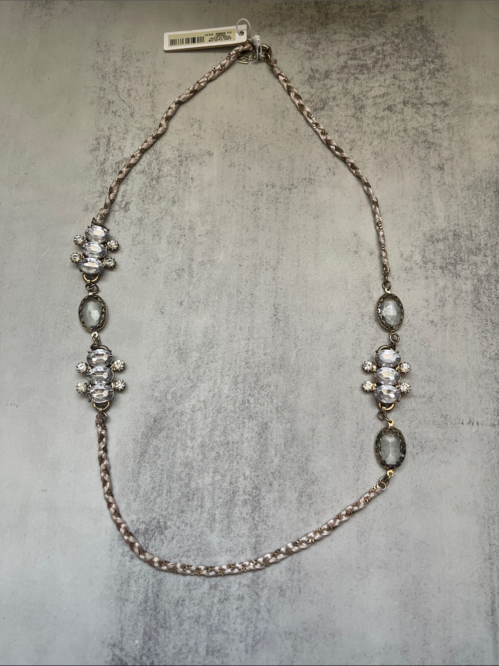 Ann Taylor Crystal Statement Layered Necklace